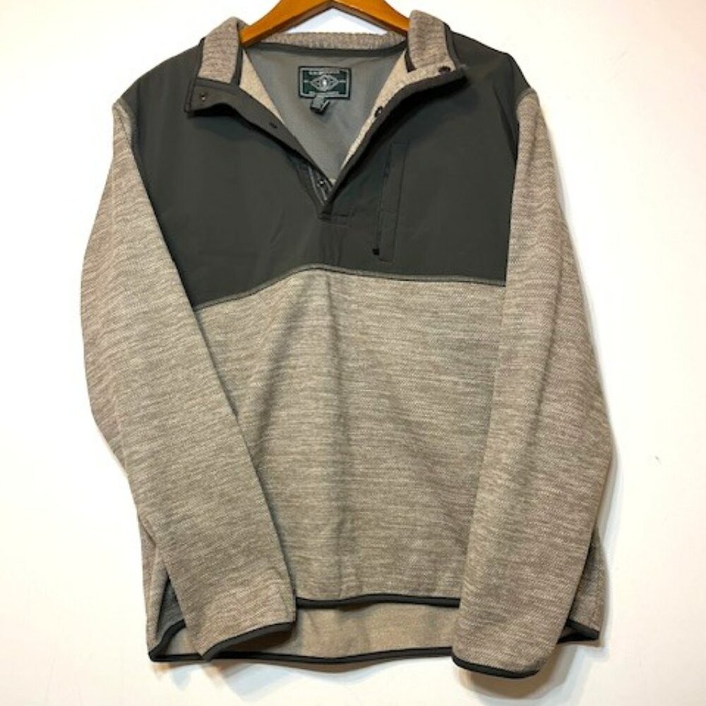 GH Bass Pullover Quarter Zip Outdoor Collared Sweater Sz 2XL‎